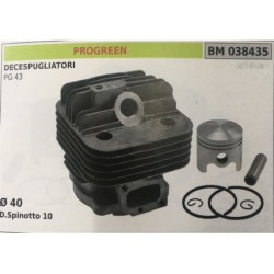 CILINDRO COMPLETO DI PISTONE E SEGMENTI BRUMAR  PROGREEN DECESPUGLIATORI PG 43    Ø 40 DSpinotto 10