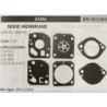 BRUMAR MEMBRANAKIT RIPARAZIONE ZAMA  SERIE MEMBRANE GND55  GND91  Carb C1Q  APPLICAZIONI: C1QS72 C1QS81 C1QS88 C1QS110ABC  Kit
