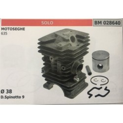 CILINDRO COMPLETO DI PISTONE E SEGMENTI BRUMAR  SOLO MOTOSEGHE 635    Ø 38 DSpinotto 9