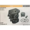 CILINDRO COMPLETO DI PISTONE E SEGMENTI BRUMAR  STIHL MOTOSEGHE MS 192T MS 192TZ    Ø 37 DSpinotto 10