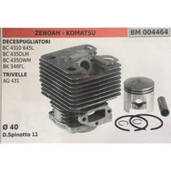CILINDRO COMPLETO DI PISTONE E SEGMENTI BRUMAR ZENOAH  KOMATSU DECESPUGLIATORI BC 4310 645L BC 435DLM BC 435DWM BK 436FL TRIVEL