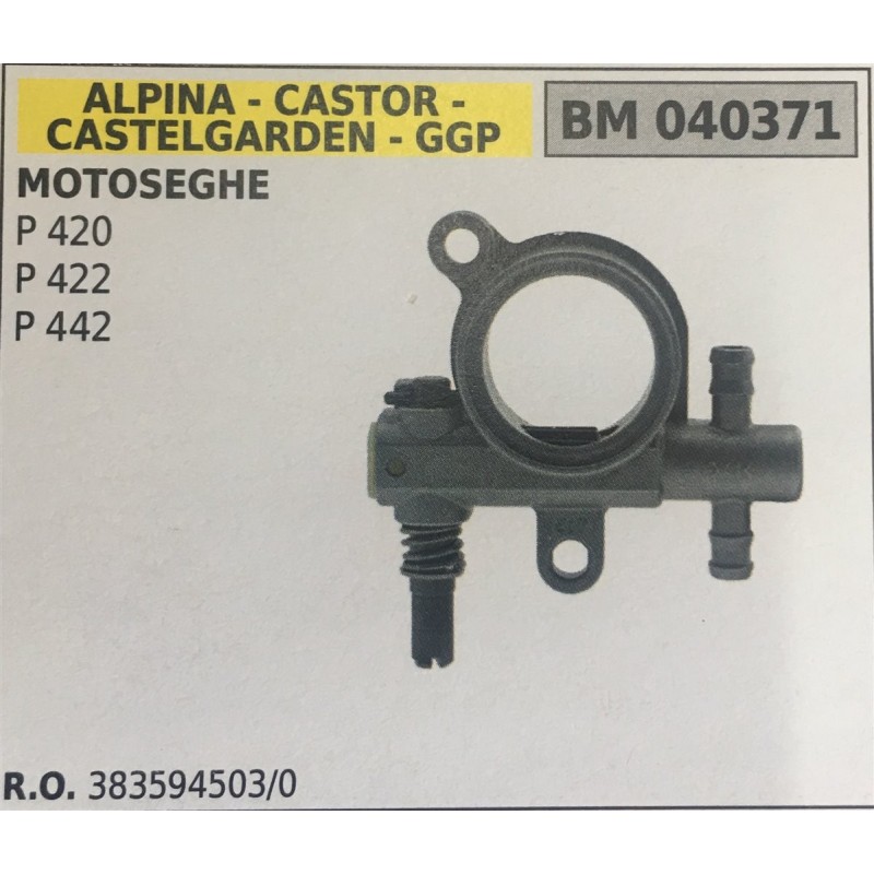 POMPA OLIO BRUMAR ALPINA  CASTOR CASTELGARDEN  GGP MOTOSEGHE P 420 P 422 P 442