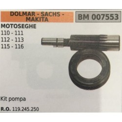 POMPA OLIO BRUMAR DOLMAR  SACHS  MAKITA MOTOSEGHE 110  111 112  113 115  116   kit pompa