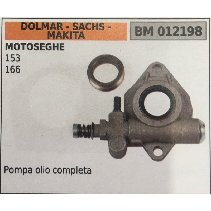 POMPA OLIO BRUMAR DOLMAR  SACHS  MAKITA MOTOSEGHE 153 166   pompa olio completa