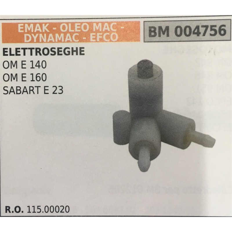 POMPA OLIO BRUMAR EMAK  OLEO MAC  DYNAMAC  EFCO ELETTROSEGHE OM E 140 OM E 160 SABART E 23