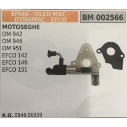 POMPA OLIO BRUMAR EMAK  OLEO MAC  DYNAMAC  EFCO MOTOSEGHE OM 942 OM 946 OM 951 EFCO 142 EFCO 146 EFCO 151
