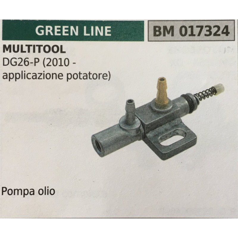 POMPA OLIO BRUMAR GREEN LINE MULTITOOL DG26P (2010applicazione potatore)   pompa olio