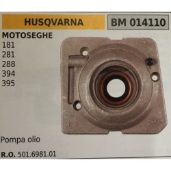 POMPA OLIO BRUMAR HUSQVARNA MOTOSEGHE 181 281 288 394 395   pompa olio