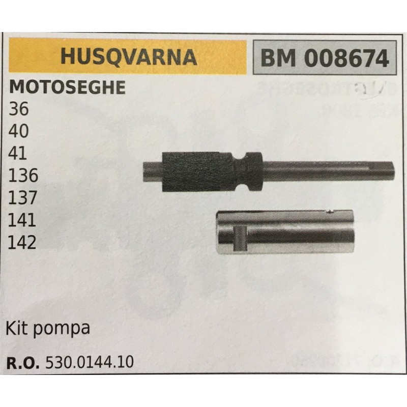 POMPA OLIO BRUMAR HUSQVARNA MOTOSEGHE 36 40 41 136 137 141 142   kit pompa