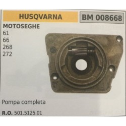POMPA OLIO BRUMAR HUSQVARNA MOTOSEGHE 61 66 268 272   pompa completa