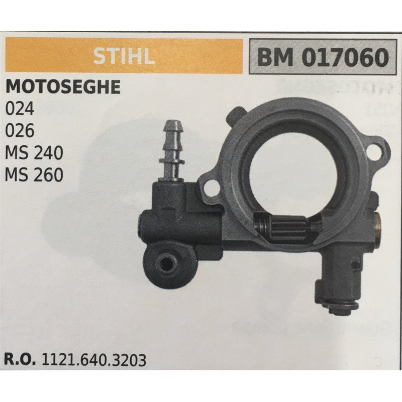 POMPA OLIO BRUMAR STIHL MOTOSEGHE 024 026 MS 240 MS 260