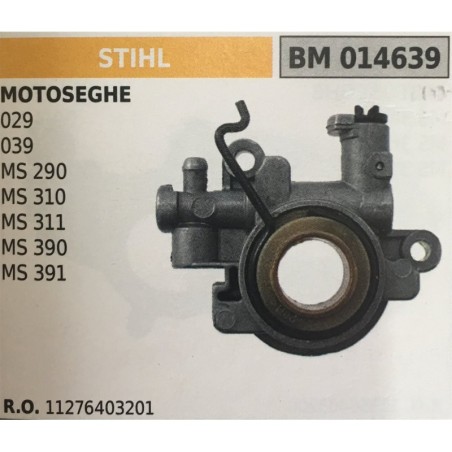 POMPA OLIO BRUMAR STIHL MOTOSEGHE 029 039 MS 290 MS 310 MS 311 MS 390 MS 391