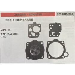 BRUMAR MEMBRANAKIT RIPARAZIONE ZENOAH  KOMATSU  SERIE MEMBRANE  Carb TK  APPLICAZIONI: G 5K