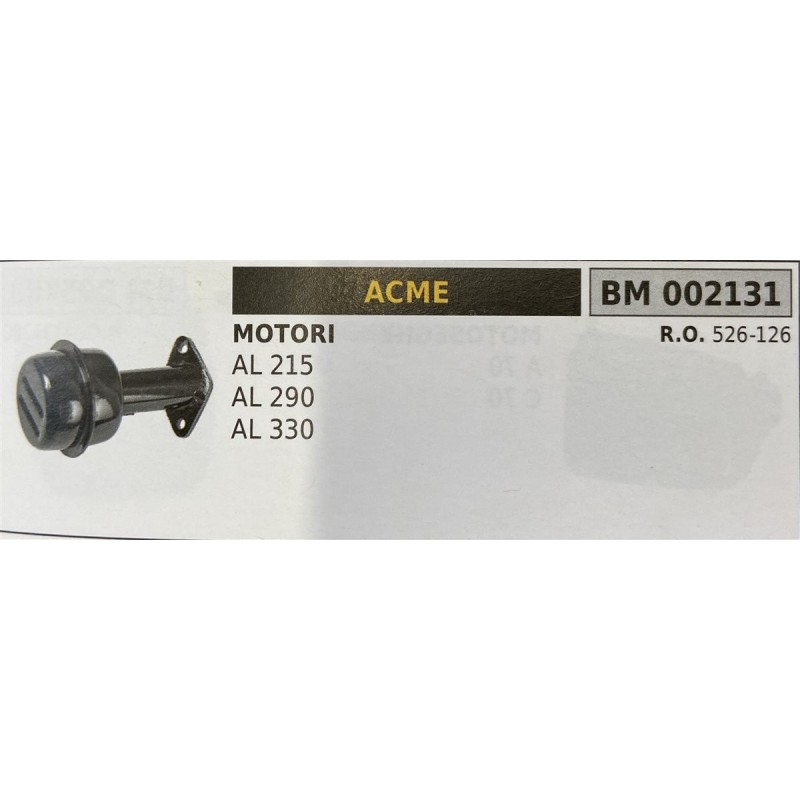 BRUMAR MARMITTA ACME  MOTORI AL 215 AL 290 AL 330  RO 526126