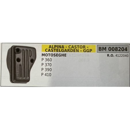 BRUMAR MARMITTA ALPINA  CASTOR  CASTELGARDEN  GGP  MOTOSEGHE P 360 P 370 P 390 P 410  RO 4122040