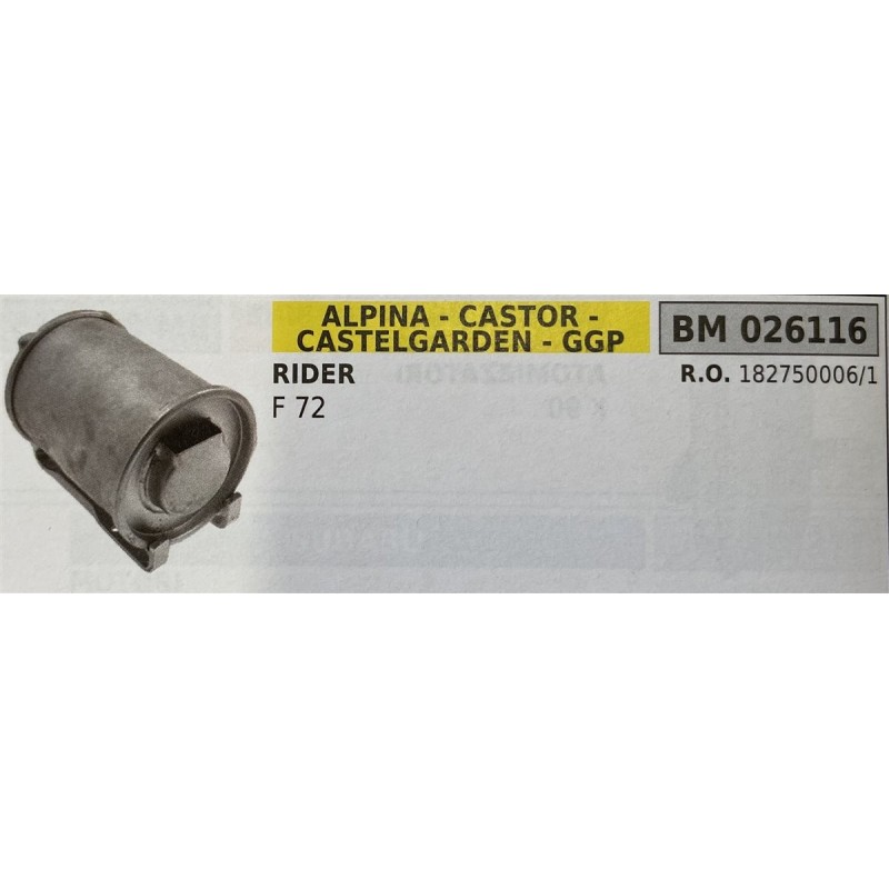 BRUMAR MARMITTA ALPINA  CASTOR  CASTELGARDEN  GGP  RIDER F 72  RO 1827500061