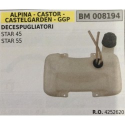 BRUMAR SERBATOIO ALPINA  CASTOR  CASTELGARDEN  GGP DECESPUGLIATORI STAR 45 STAR 55  RO 4252620