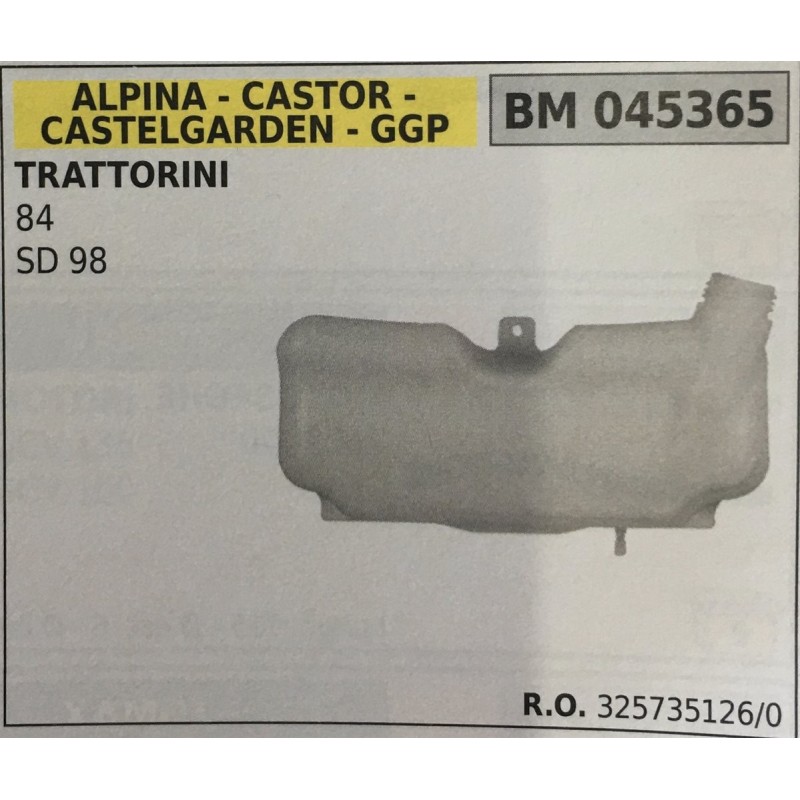 BRUMAR SERBATOIO ALPINA  CASTOR  CASTELGARDEN  GGP TRATTORINI 84 SD 98  RO 3257351260