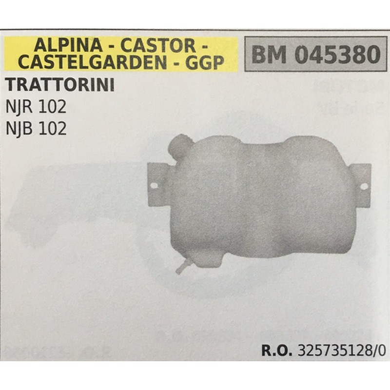 BRUMAR SERBATOIO ALPINA  CASTOR  CASTELGARDEN  GGP TRATTORINI NJR 102 NJB 102  RO 3257351280