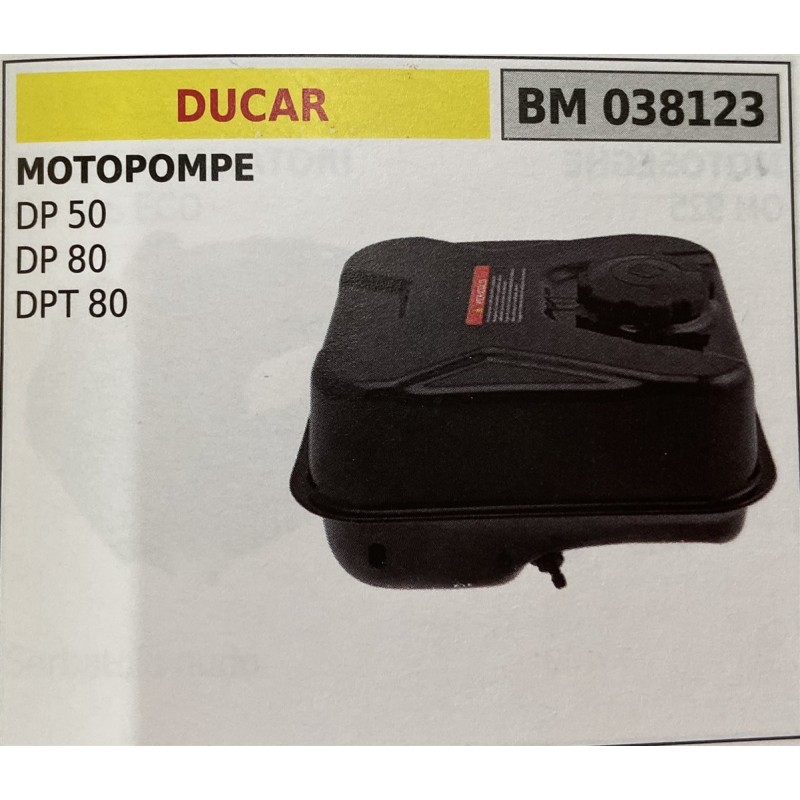 BRUMAR SERBATOIO DUCAR MOTOPOMPE DP 50 DP 80 DPT 80