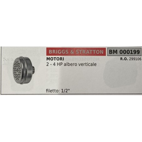 BRUMAR MARMITTA BRIGGS & STRATTON  MOTORI 2  4 HP albero verticale  filetto: 12"" RO 299106