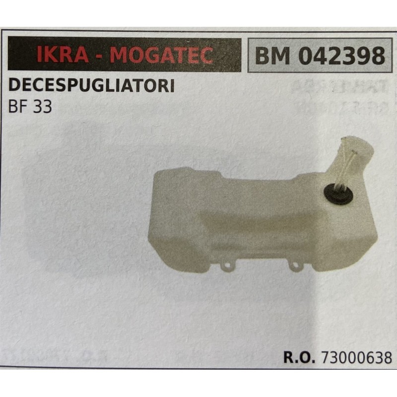 BRUMAR SERBATOIO IKRA  MOGATEC DECESPUGLIATORI BF 33  RO 73000638