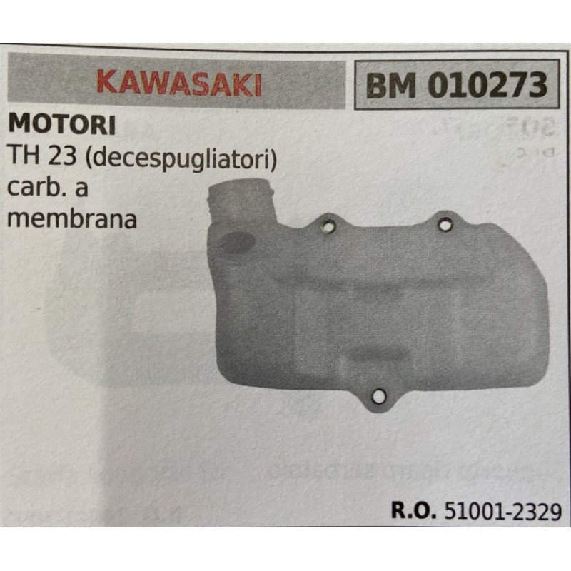 BRUMAR SERBATOIO KAWASAKI MOTORI TH 23 (decespugliatori) carb a membrana  RO 510012329