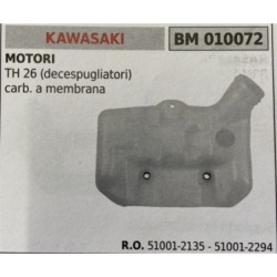 BRUMAR SERBATOIO KAWASAKI MOTORI TH 26 (decespugliatori) carb a membrana  RO 510012135  510012294
