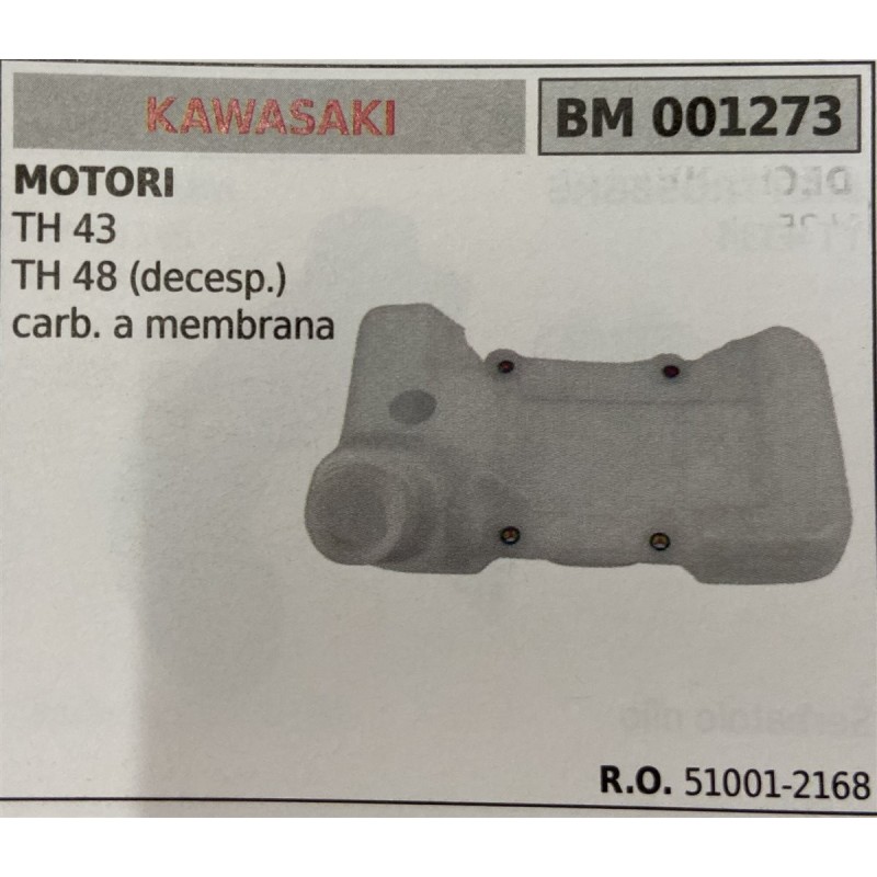 BRUMAR SERBATOIO KAWASAKI MOTORI TH 43 TH 48 (decespugliatori) carb a membrana  RO 510012168