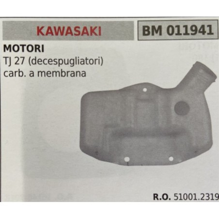 BRUMAR SERBATOIO KAWASAKI MOTORI TJ 27 (decescpugliatori) carb a membrana  RO 510012319