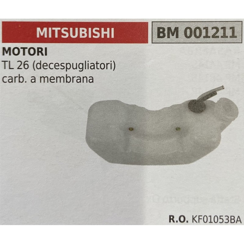 BRUMAR SERBATOIO MITSUBISHI MOTORI TL 26 (decespugliatori) carb a membrana  RO KF01053BA