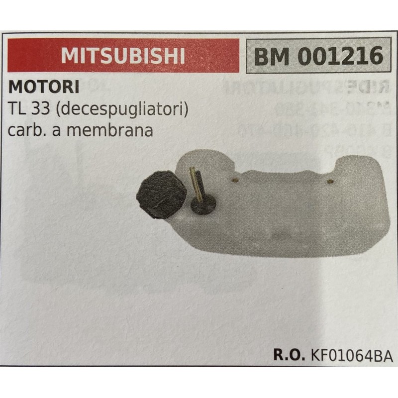 BRUMAR SERBATOIO MITSUBISHI MOTORI TL 33 (decespugliatori) carb a membrana  RO KF01064BA