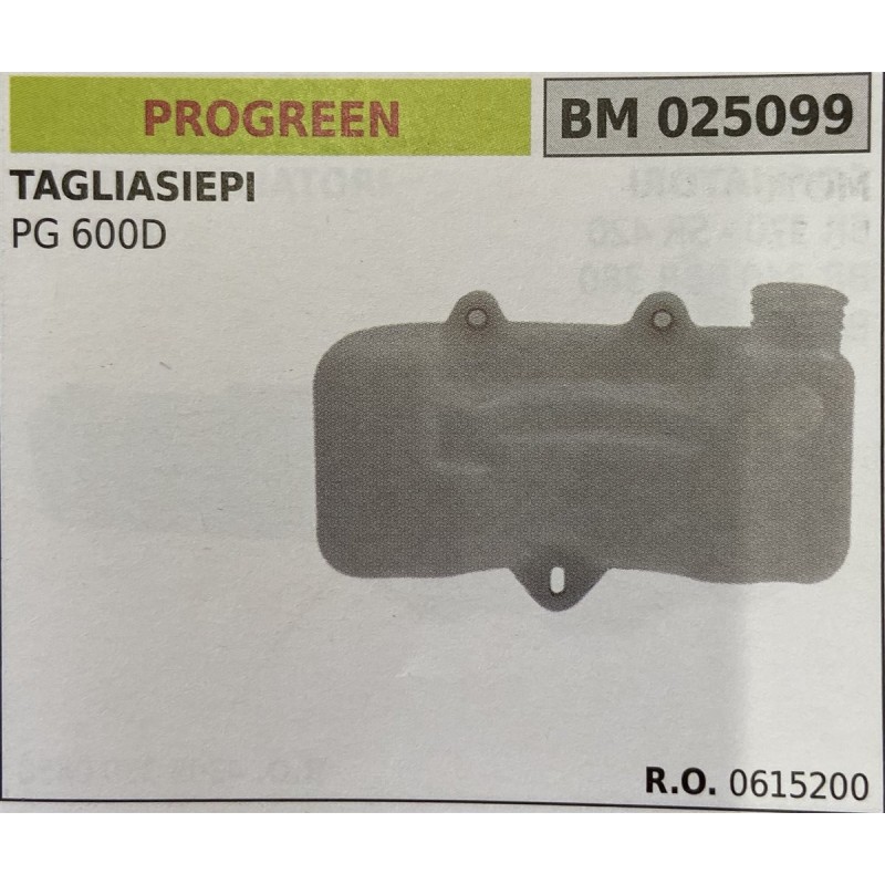 BRUMAR SERBATOIO PROGREEN TAGLIASIEPI PG 600D  RO 0615200