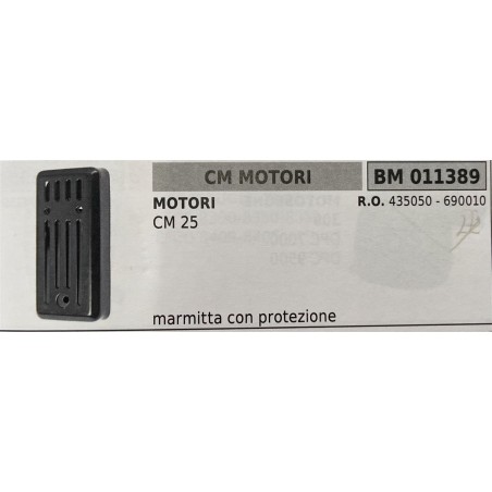 BRUMAR MARMITTA CM MOTORI  MOTORI CM 25  RO 435050  690010