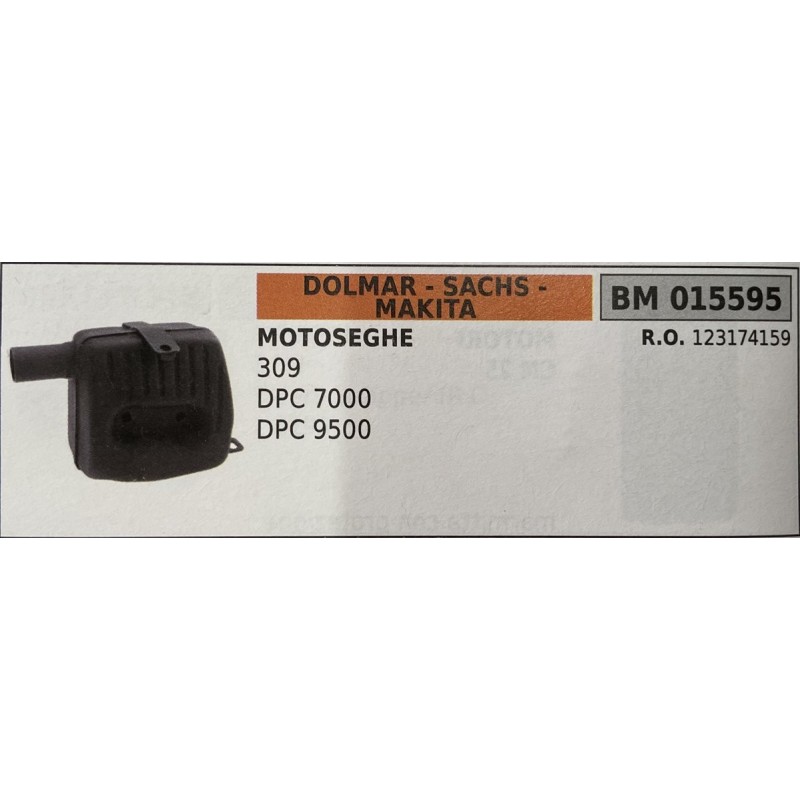 BRUMAR MARMITTA DOLMAR  SACHS  MAKITA  MOTOSEGHE 309 DPC 7000 DPC 9500  RO 123174159