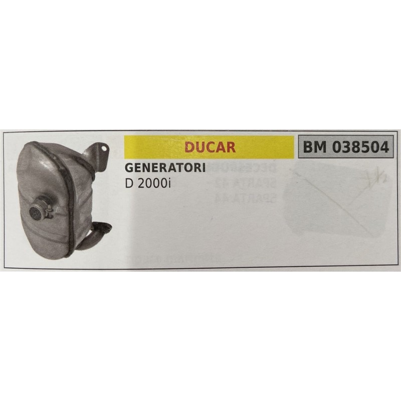 BRUMAR MARMITTA DUCAR  GENERATORI D 2000i  RO