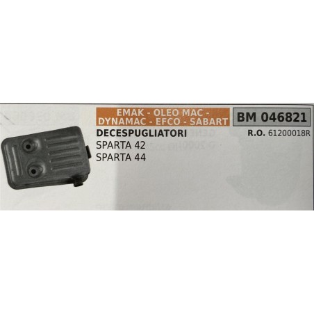 BRUMAR MARMITTA EMAK  OLEO MAC  DYNAMAC  EFCO  SABART   DECESPUGLIATORI SPARTA 42 SPARTA 44  RO 61200018R