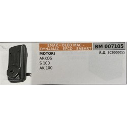 BRUMAR MARMITTA EMAK  OLEO MAC  DYNAMAC  EFCO  SABART   MOTORI ARKOS S 100 AK 100  RO 302000055