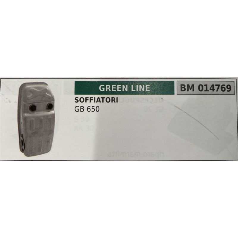 BRUMAR MARMITTA GREEN LINE   SOFFIATORI GB 650  RO