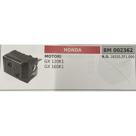 BRUMAR MARMITTA HONDA  MOTORI GX 120K1 GX 160K1  RO 18310ZF1000