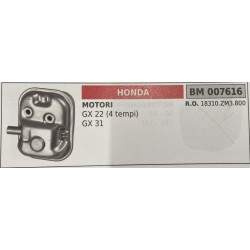 BRUMAR MARMITTA HONDA  MOTORI GX 22 (4 tempi) GX 31  RO 18310ZM3800