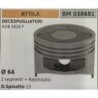 BRUMAR PISTONE COMPLETO ATTILA DECESPUGLIATORI AXB 5616 F  Ø 64 2 segmenti + raschiaolio DSpinotto 13  RO