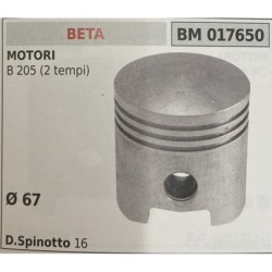 BRUMAR PISTONE COMPLETO BETA MOTORI B 205 (2 tempi)  Ø 67 DSpinotto 16  RO