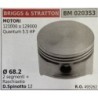 BRUMAR PISTONE COMPLETO BRIGGS & STRATTON MOTORI 121000 a 129000 Quantum 55 HP  Ø 682 2 segmenti + raschiaolio DSpinotto 12  RO