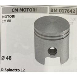 BRUMAR PISTONE COMPLETO CM MOTORI MOTORI CM 80  Ø 48 DSpinotto 12  RO