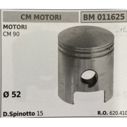 BRUMAR PISTONE COMPLETO CM MOTORI MOTORI CM 90  Ø 52 DSpinotto 15  RO 620410