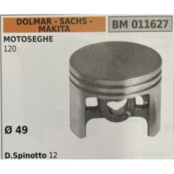 BRUMAR PISTONE COMPLETO DOLMAR  SACHS  MAKITA MOTOSEGHE 120  Ø 49 DSpinotto 12  RO