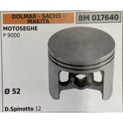 BRUMAR PISTONE COMPLETO DOLMAR  SACHS  MAKITA MOTOSEGHE P 9000  Ø 52 DSpinotto 12  RO