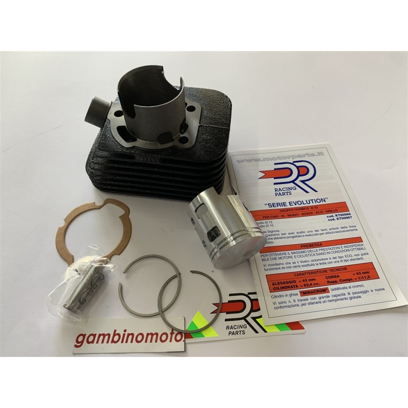 CILINDRO DR DM 43 SPINOTTO 10 PIAGGIO SI MIX FL  CIAO TEEN SC PX FL