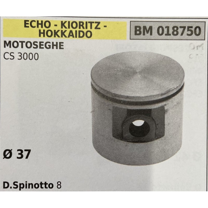 BRUMAR PISTONE COMPLETO ECHO  KIORITZ  HOKKAIDO MOTOSEGHE CS 3000  Ø 37 DSpinotto 8  RO